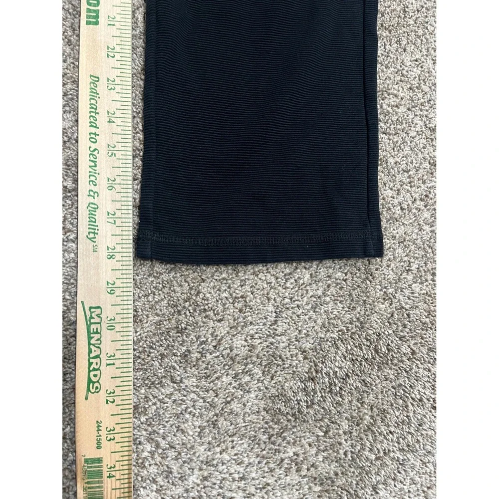 Carbon 2 Cobalt Mens Black Ribbed Knit Drawstring Lounge Pants Sweatpants Size L